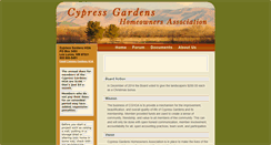 Desktop Screenshot of cypressgardenshoa.org